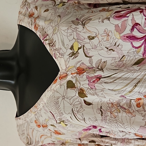 Anthropology Maeve Pernille Floral Tie Sleeve Blouse - Picture 3 of 8